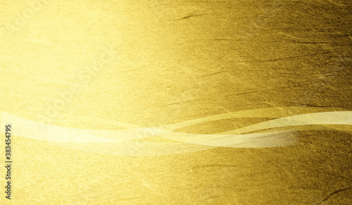 金色の和紙の背景素材（アブストラクト）
