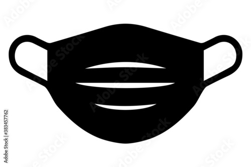 Social distancing concept for preventing coronavirus covid-19.Protective Mask Icon Mouth Guard Vector Graphic Isolated. Mask Request sign

