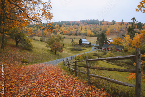 the most beautiful farm, Sleepy Hollow Farm, Vermont fall