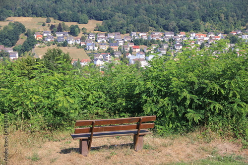 stylish and modern bench for the garden