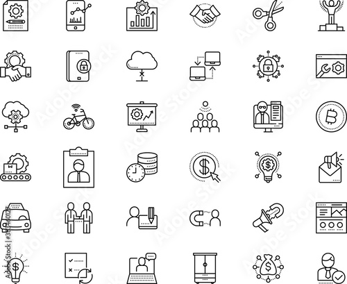 business vector icon set such as: sponsor, glyph, manage, place, shelf, competition, together, government, victory, attraction, closet, cut, module, race, plan, city, assignment, employer, tailor