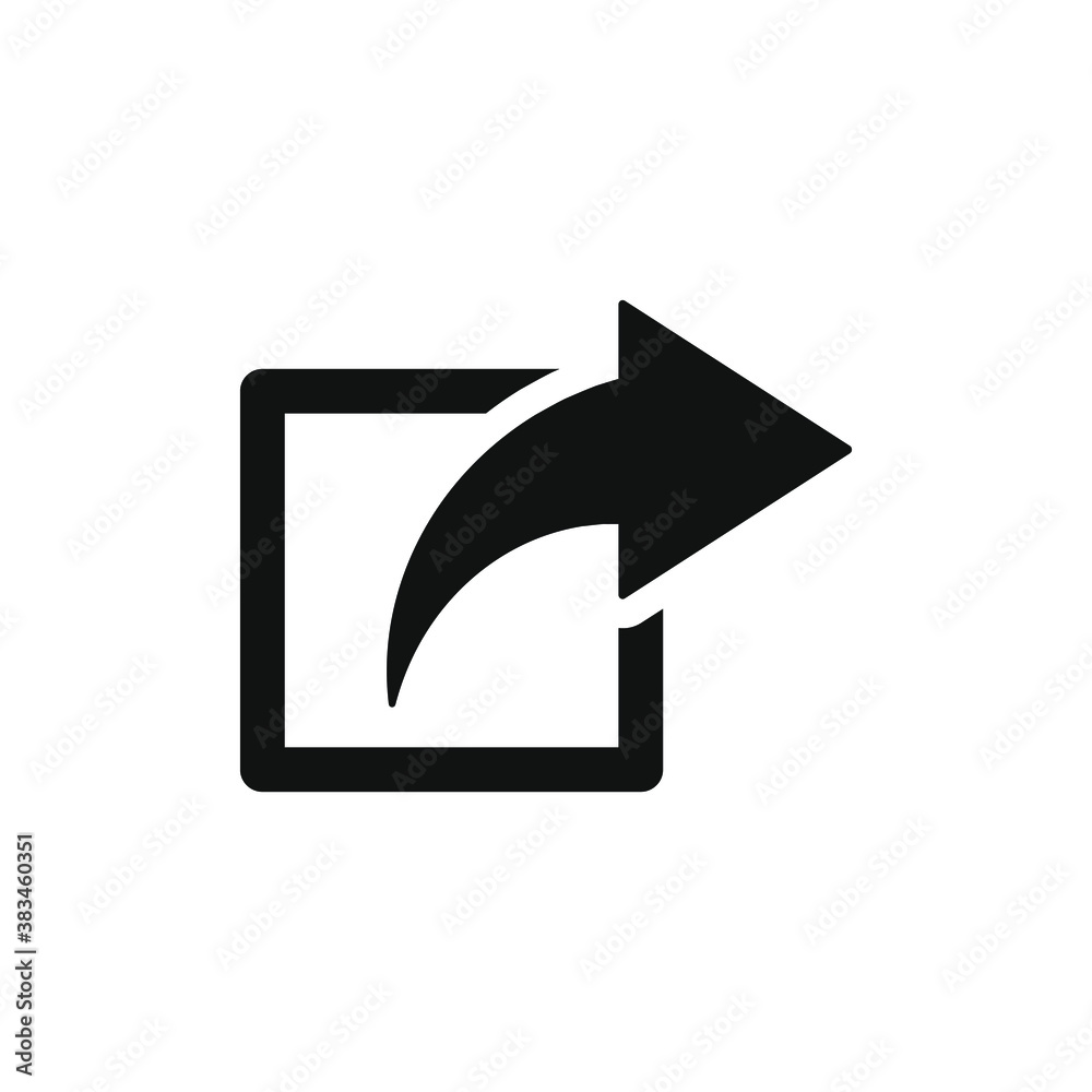 Share icon design isolated on white background. Vector illustration