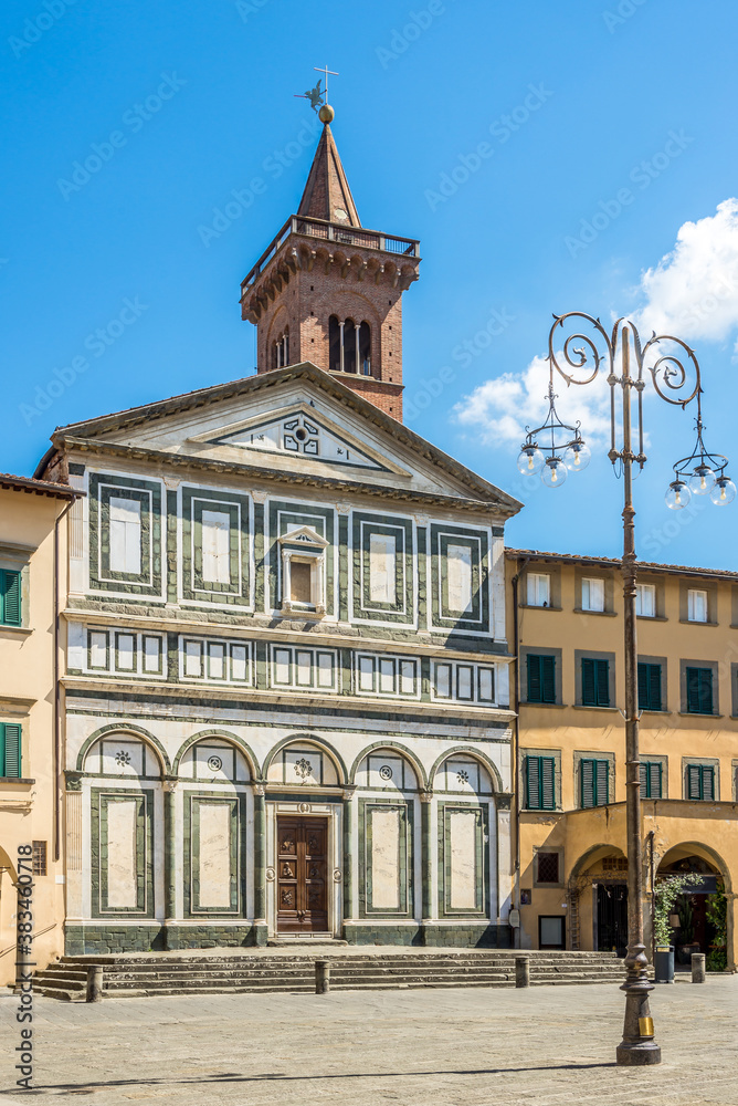 Naklejka premium View at the Church of Saint Andrew in Empli tow,- Italy