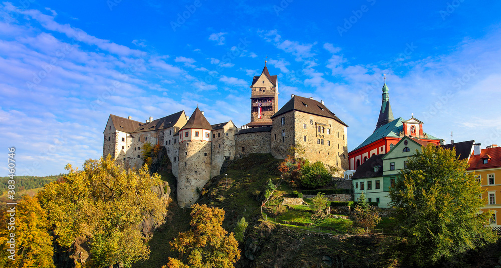 Castle of Loket in Czechia