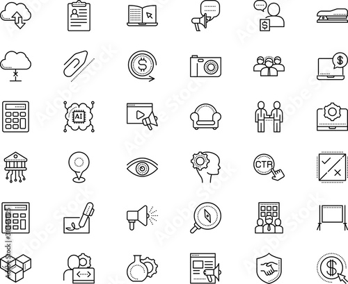 Fototapeta Naklejka Na Ścianę i Meble -  business vector icon set such as: building, age, stand, statement, place, attachment, university, ads, robot, view, monitor, trust, arrow, furniture, community, skill, group, healthy, no