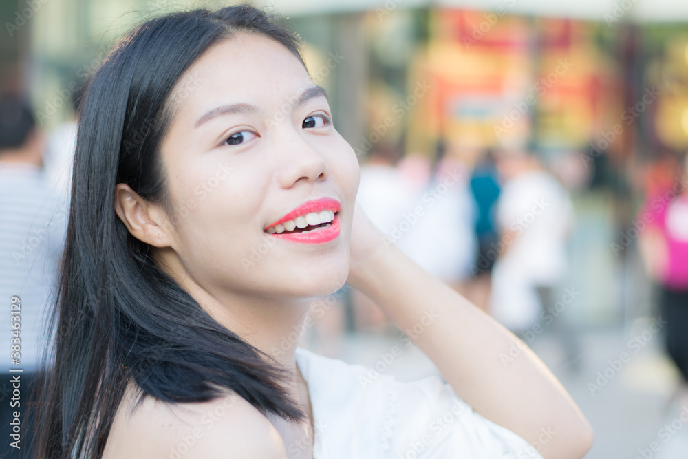 portrait of a woman smiling