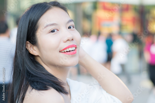 portrait of a woman smiling