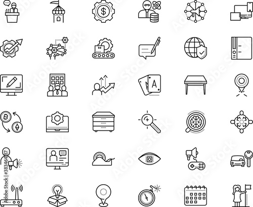 business vector icon set such as: cost, female, dollar, shadow, sticky, thin, customer, feedback, union, masking, cartoon, commenting, realty, comment, antenna, casino, order, style, row, statistics