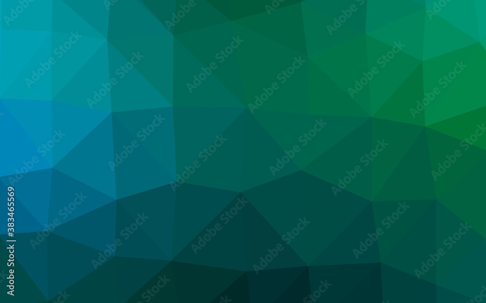 Dark Blue, Green vector shining triangular pattern. Dark Blue, Green vector shining triangular pattern.