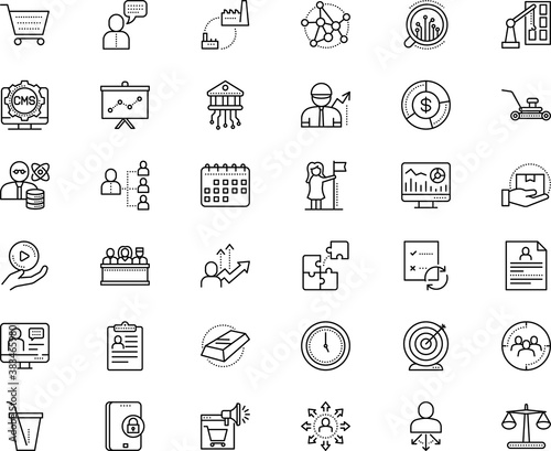 business vector icon set such as: interview, way, instruction, clip, banking, resource, tower, male, financial, liquor, schedule, check, restaurant, audience, construction, counter, lead, savings