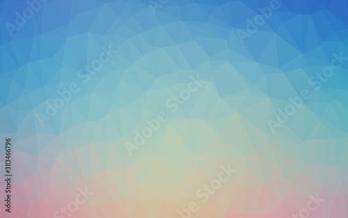 Light Blue  Red vector polygon abstract layout.