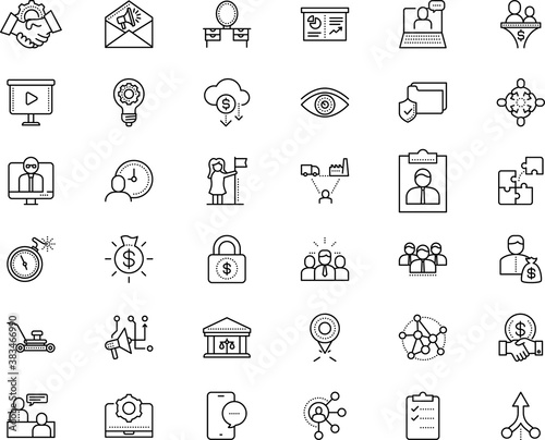 business vector icon set such as: fortune, bedroom, badge, point, style, face, mowing, opinions, software, unite, messaging, compound, shield, eye, pin, iris, position, innovation, woman, merger