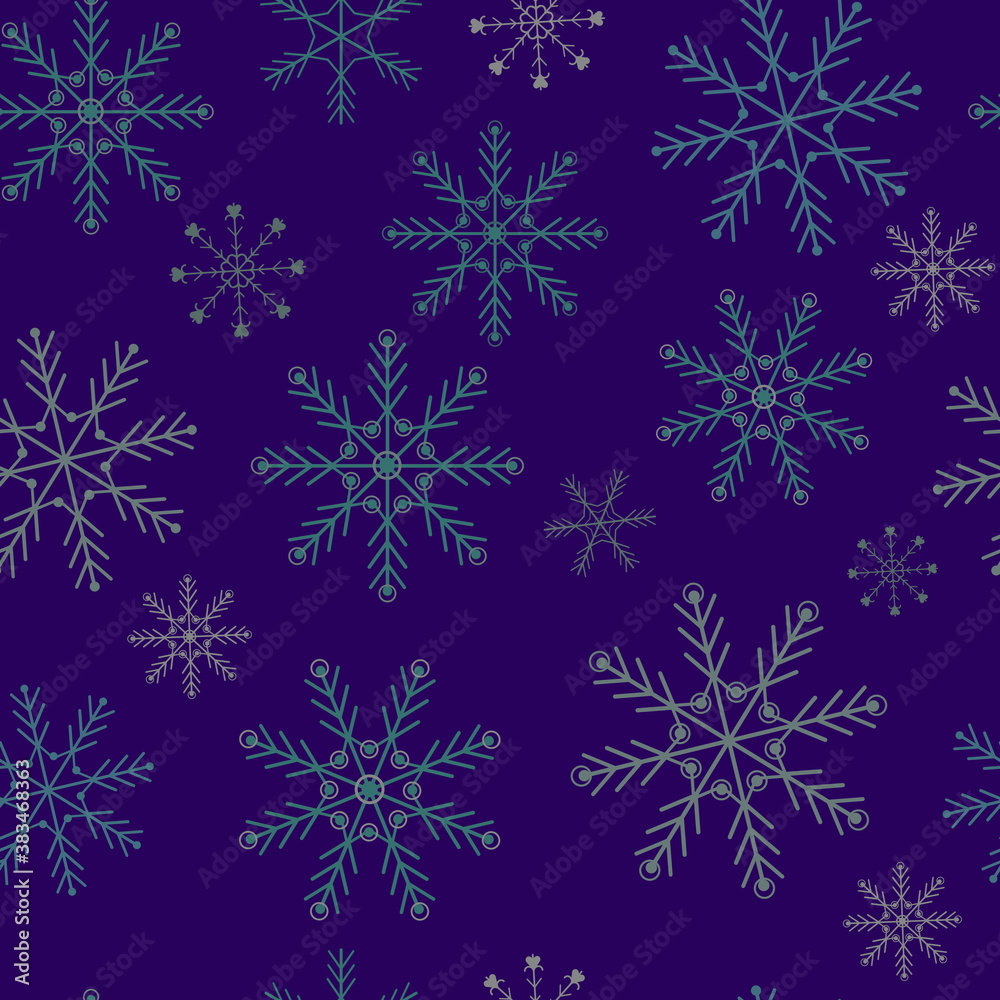 Seamless festive snowflakes vector illustration Seamless festive snowflakes vector illustration