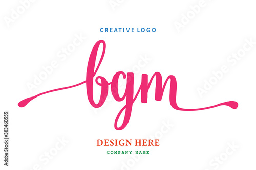 pharmacy the composition of the BGM logo is simple, easy to understand and authoritative