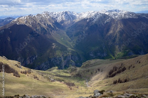 View from Obalj Mountain in Bjelašnica Mountains, Bosnia and Hercegovina photo