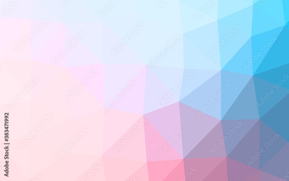 Light Blue, Red vector polygonal template. Light Blue, Red vector polygonal template.