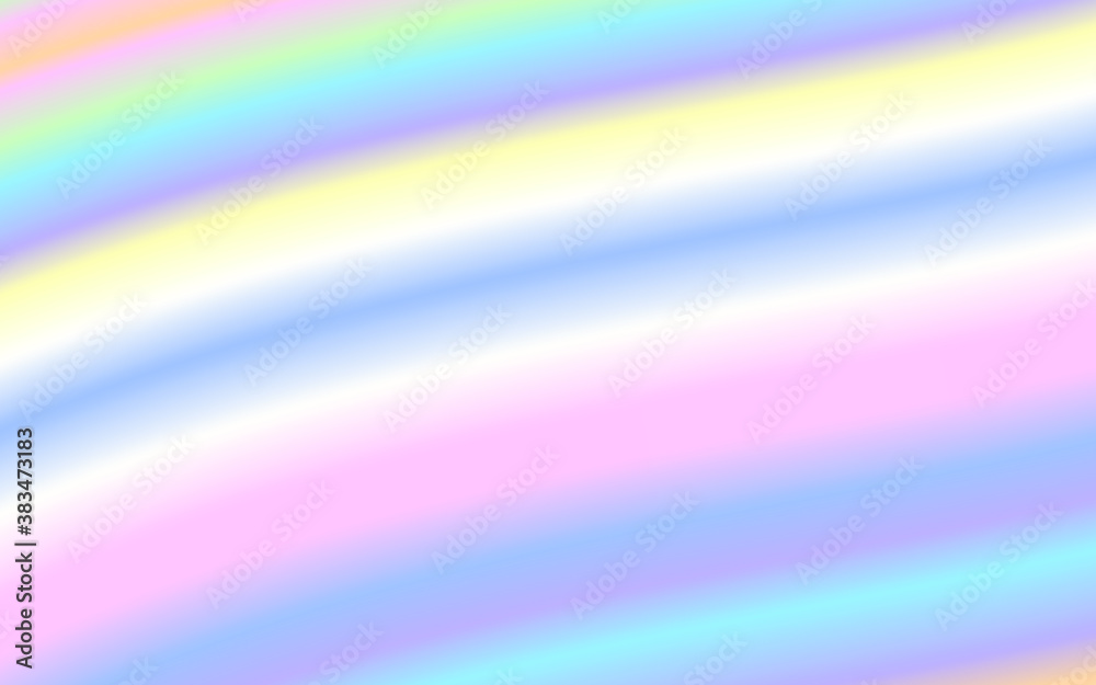Wave liquid shape pastel rainbow color background