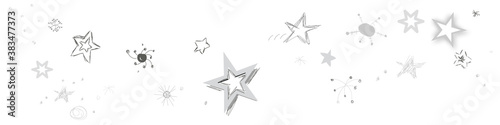Sterne Stern Grau Zeichnung Skizze Band Banner