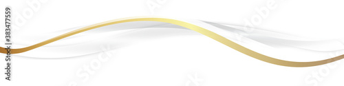 Gold Welle Wellen Band Banner 