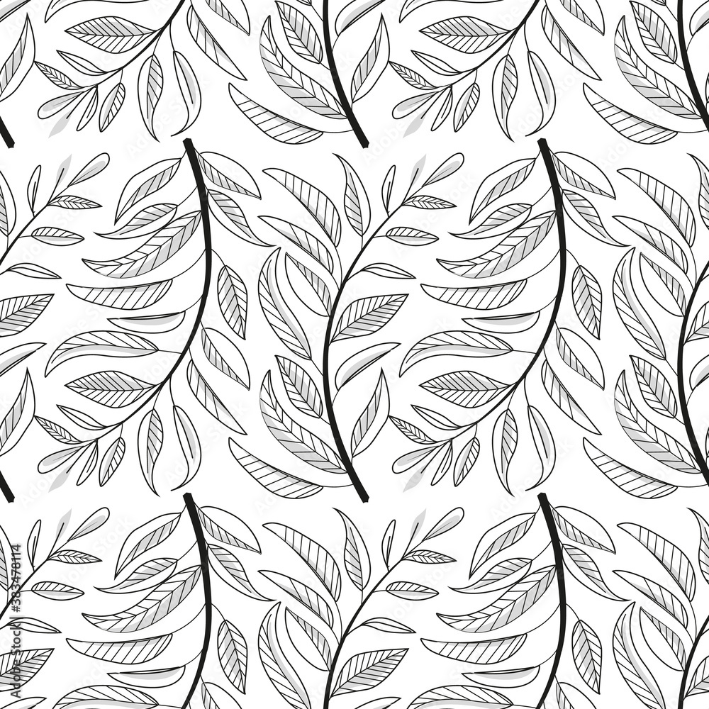 Leaves seamless pattern Leaves seamless pattern