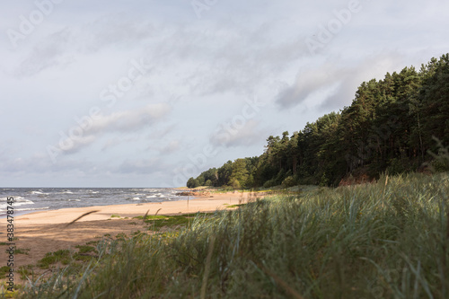 A view of Baltic sea beachside with in Vidzeme, Latvia photo