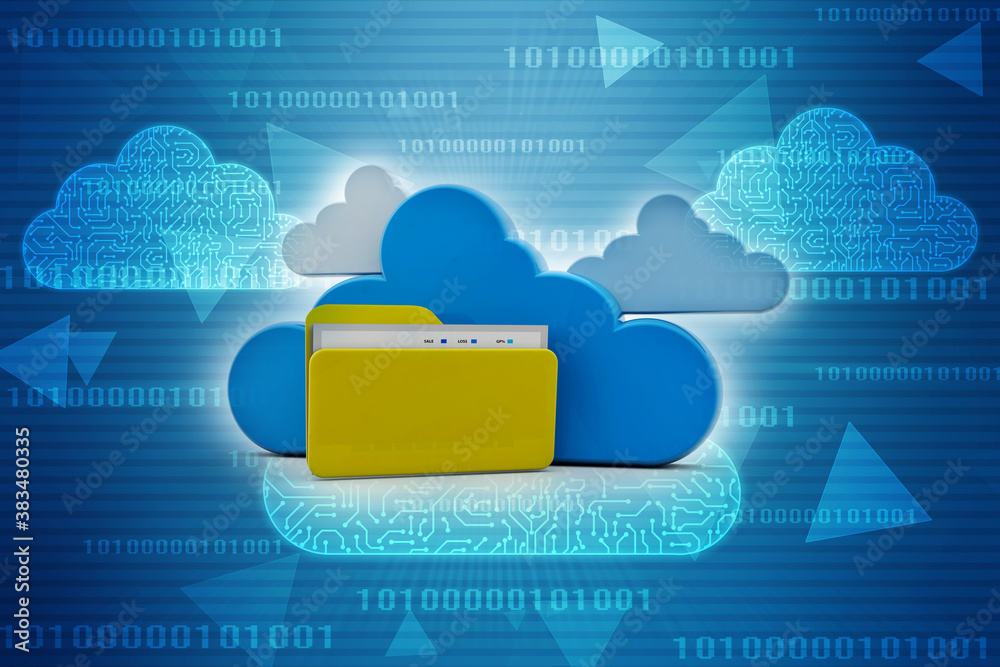 3d illustration of Cloud computing technology internet concept background 3d illustration of Cloud computing technology internet concept background