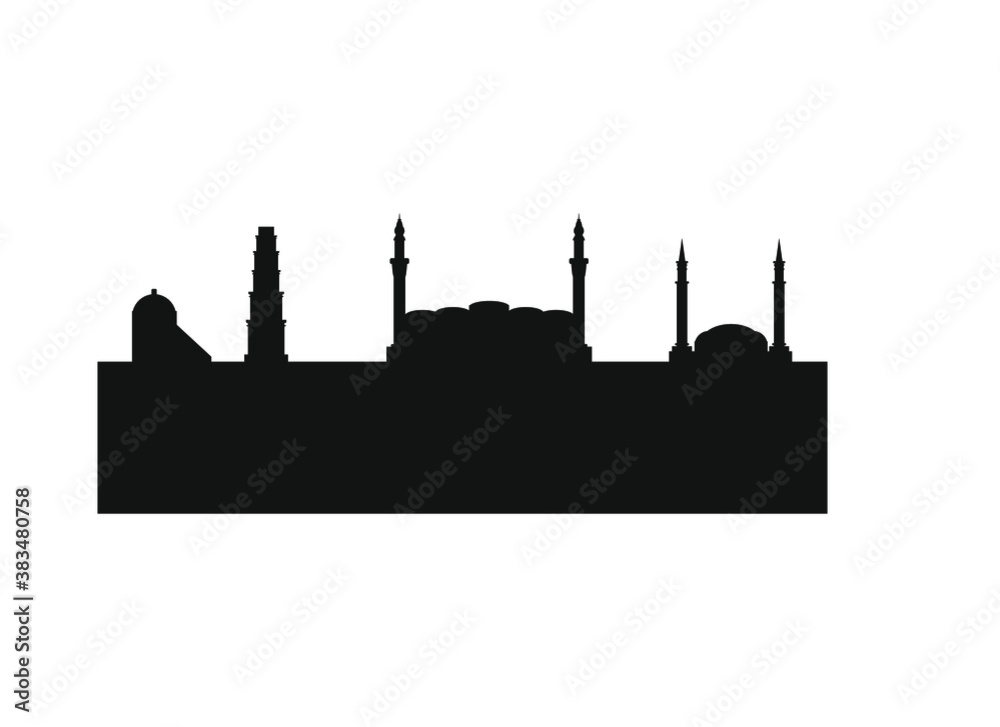 Bursa city skyline in Turkey. 