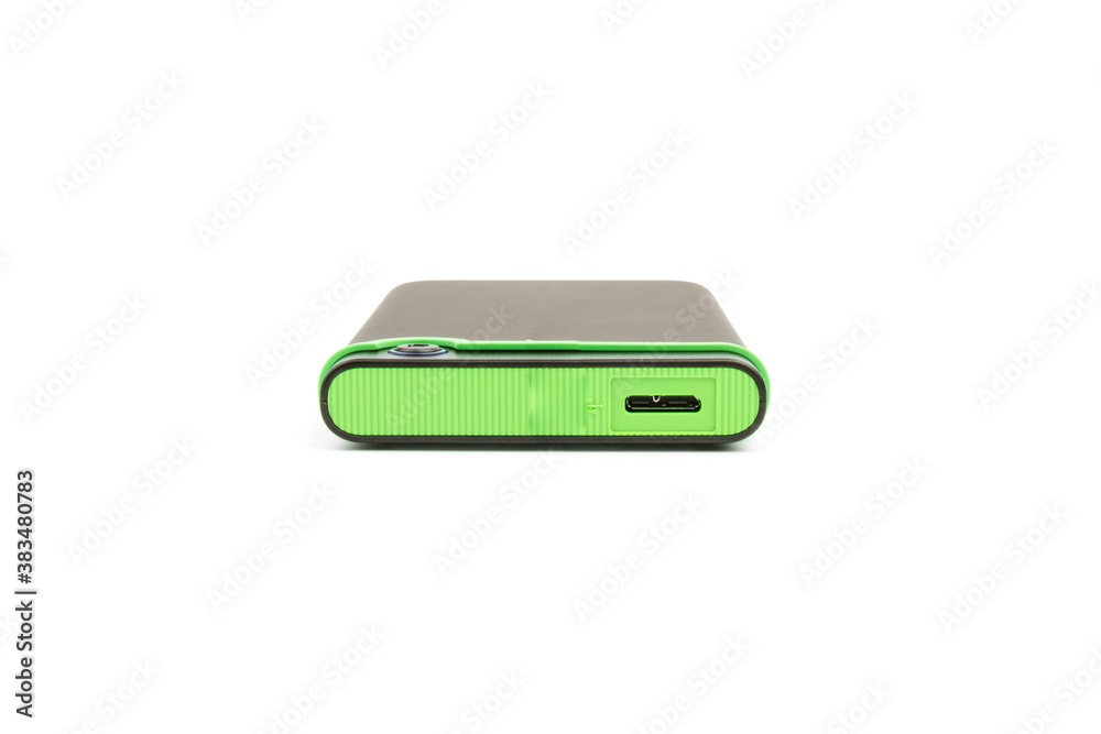 external hard drive for backup on a white background external hard drive for backup on a white background