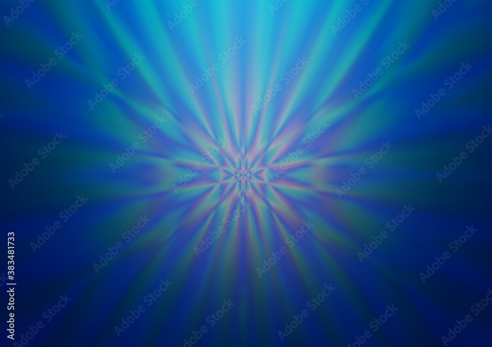 Light BLUE vector modern bokeh pattern.