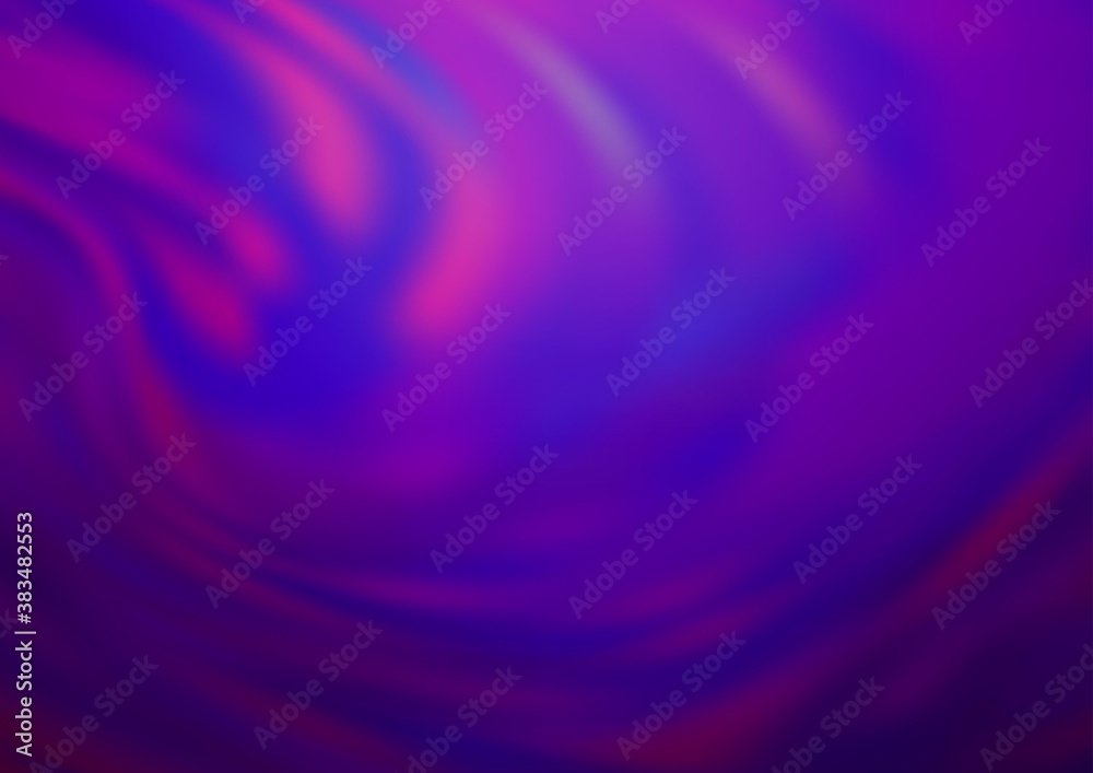 Fototapeta premium Light Purple vector blurred and colored background.