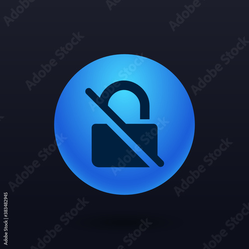 Cracked Lock - Button