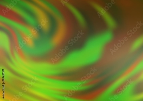 Light Green vector blurred shine abstract background.