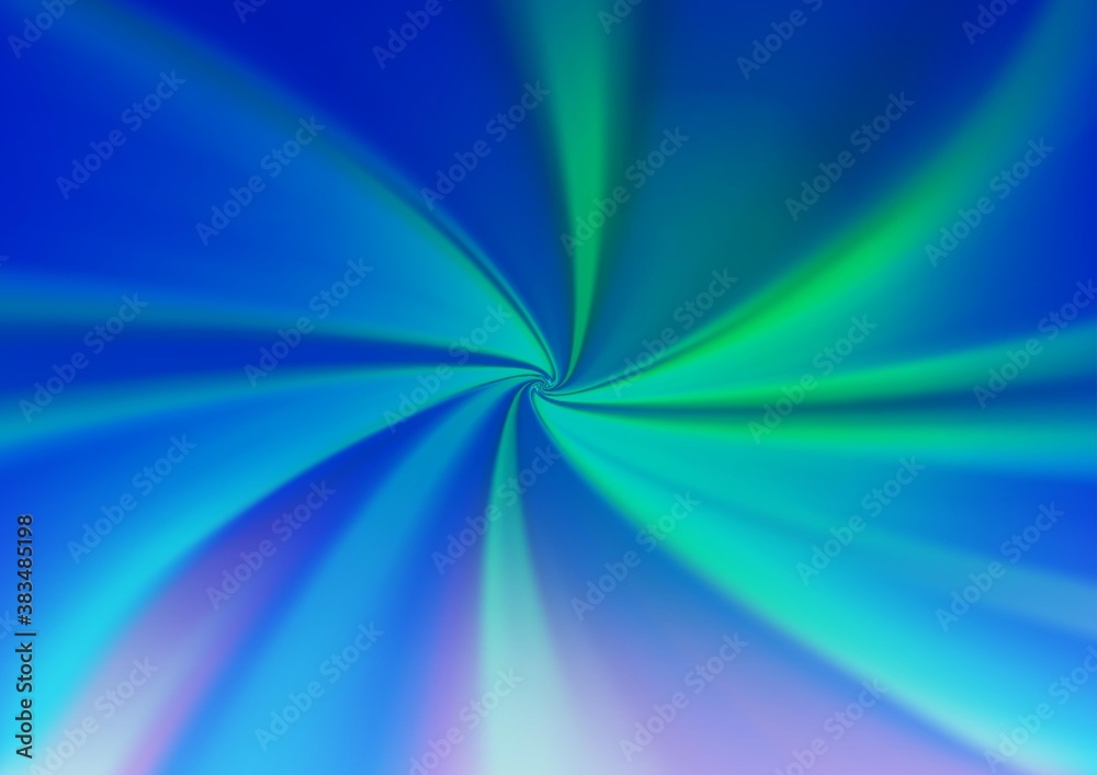 Obraz premium Light Blue, Green vector abstract blurred pattern.