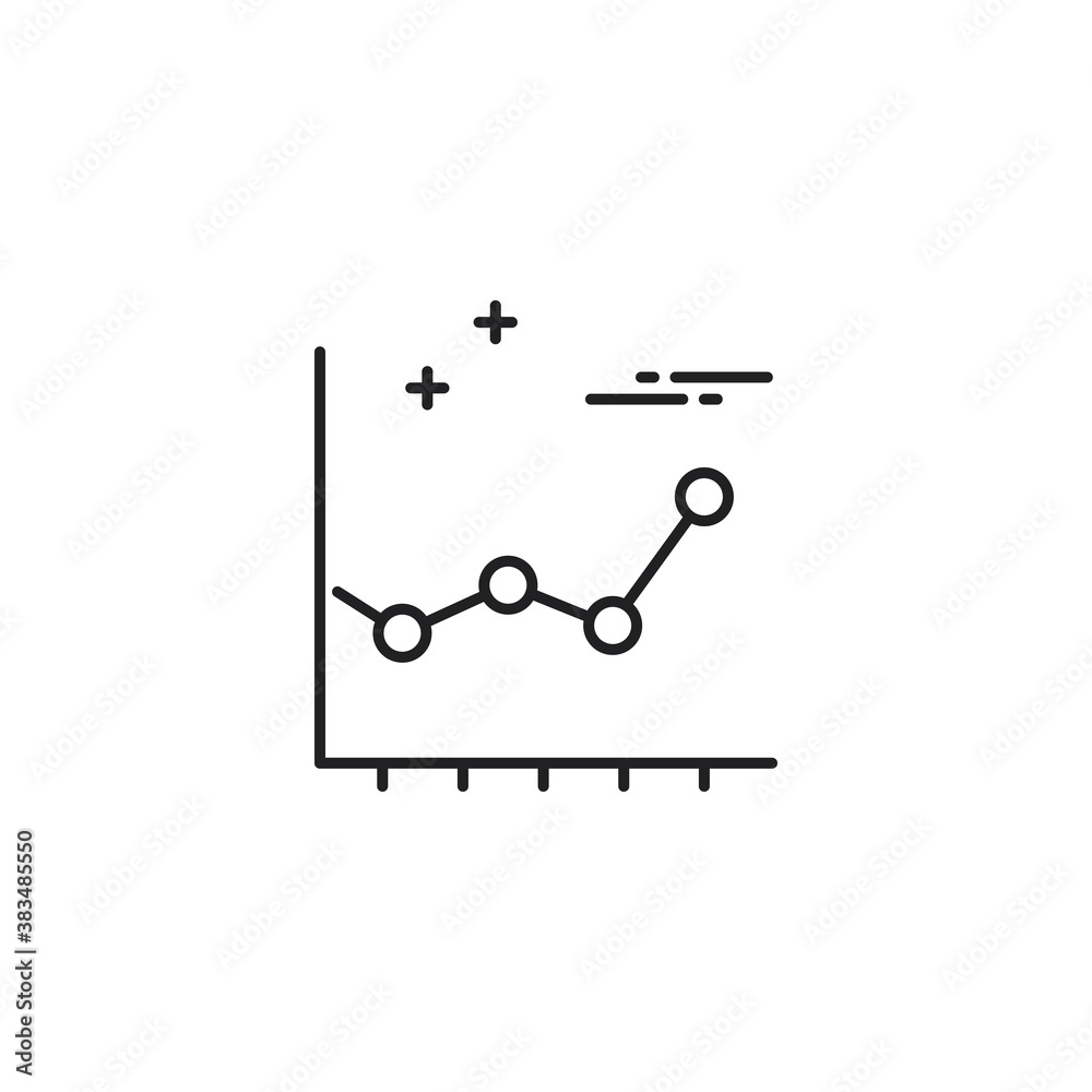 Line graph icon. Chart symbol modern, simple, vector, icon for website design, mobile app, ui. Vector Illustration Line graph icon. Chart symbol modern, simple, vector, icon for website design, mobile app, ui. Vector Illustration