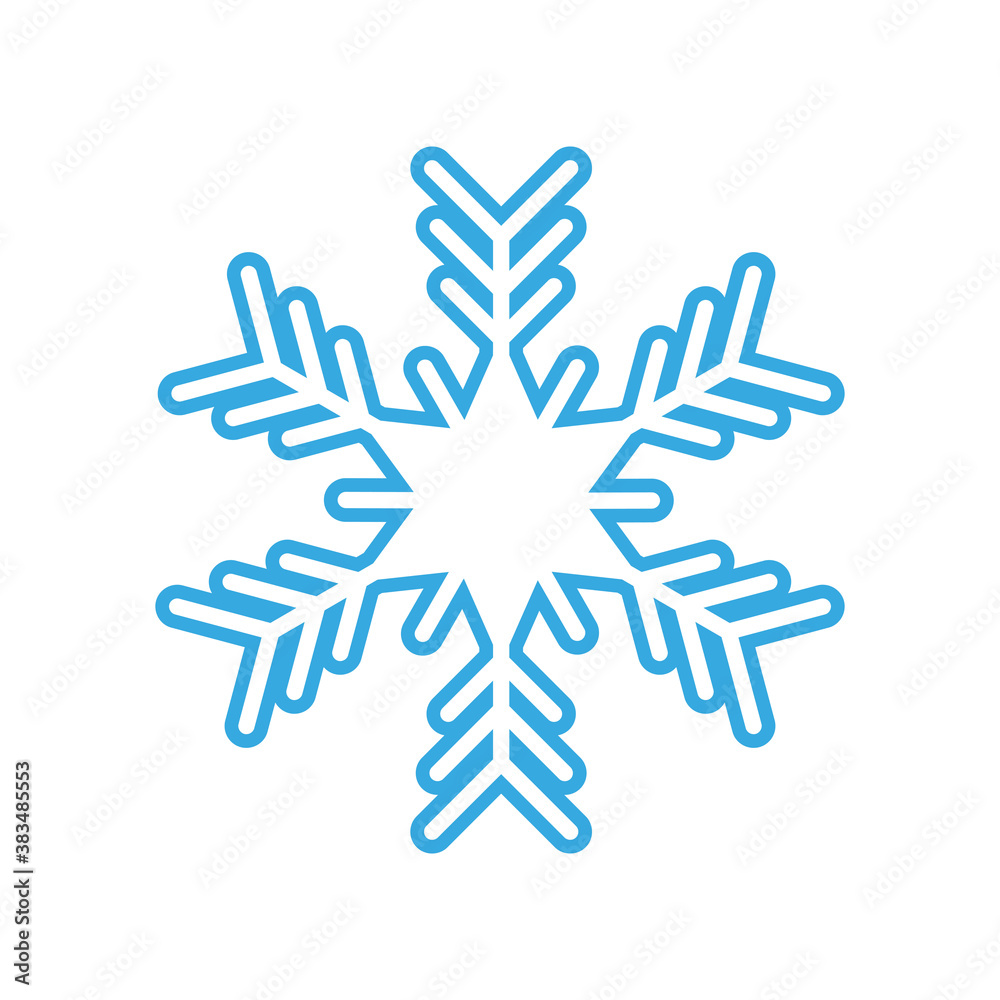 Snowflake Icon graphic winter background. Snowflake Icon graphic winter background.