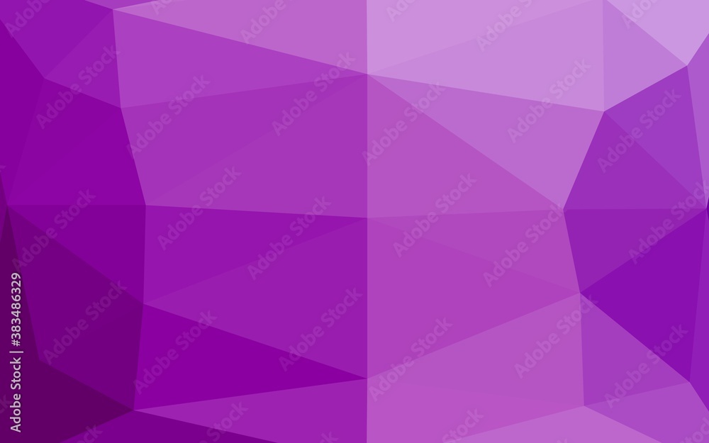 Fototapeta premium Light Purple vector triangle mosaic cover.
