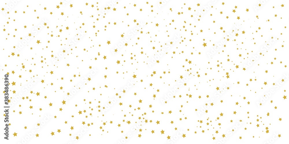 abstract background with gold stars, vector horizontal