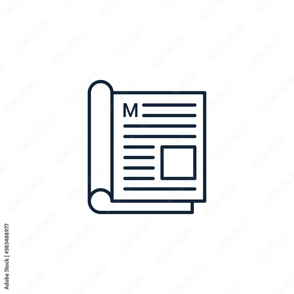 Magazine Layout Icon. Vector Illustration Magazine Layout Icon. Vector Illustration