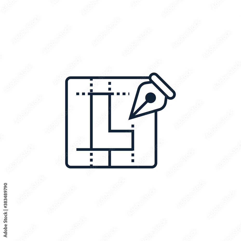 Pen tool icon. Logo designing symbol modern, simple, vector, icon for website design, mobile app, ui. Vector Illustration Pen tool icon. Logo designing symbol modern, simple, vector, icon for website design, mobile app, ui. Vector Illustration