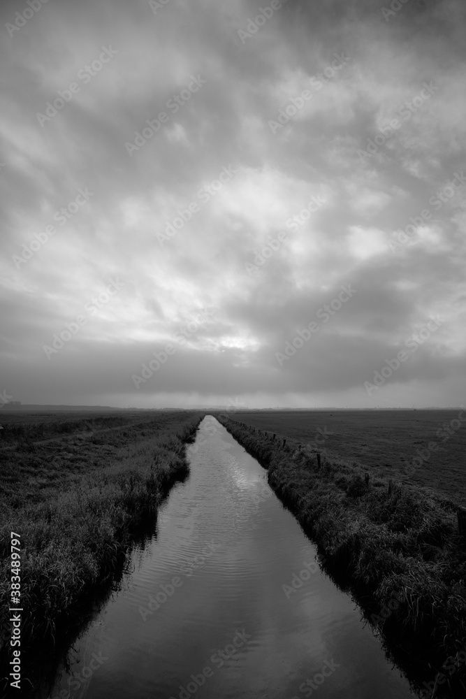 Drainage canal in a wetland Drainage canal in a wetland