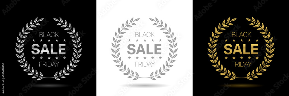 Black friday label set Black friday label set