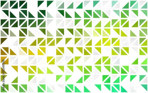 Light Green, Yellow vector seamless pattern in polygonal style.