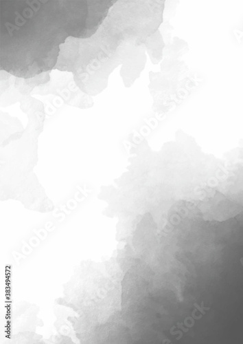 Watercolor template with black on light background. Creative vector Watercolour illustration. Vibrant design. Black design Surface texture.