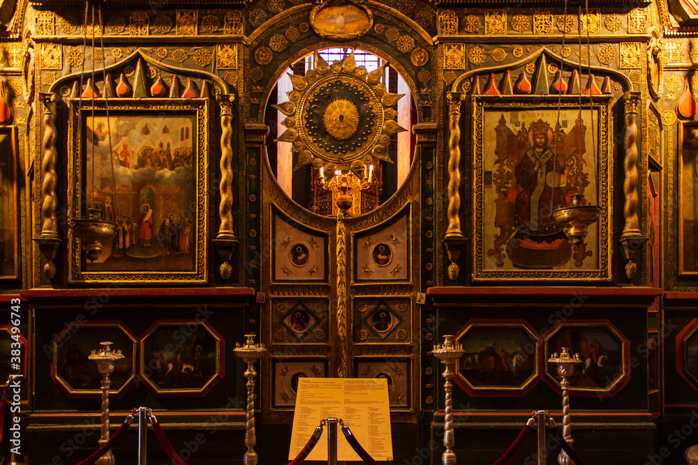 Interior Catedral de San Basilio, Ciudad de Moscu, Rusia. Interior Catedral de San Basilio, Ciudad de Moscu, Rusia.