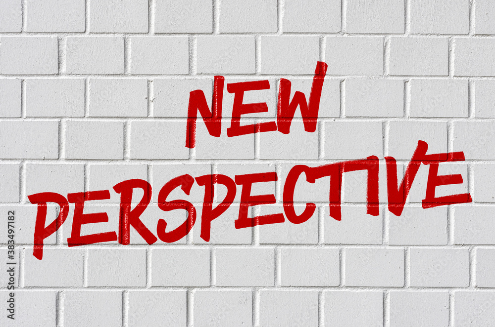 Graffiti on a brick wall - New perspective Graffiti on a brick wall - New perspective