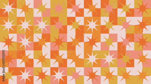 Abstract Vector Pattern Graphics With Simple Geometric Shapes