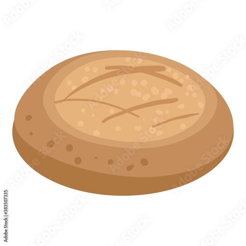Bakery factory fresh bread icon. Isometric of bakery factory fresh bread vector icon for web design isolated on white background