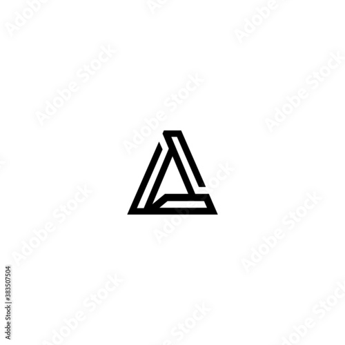 alphabet letter a icon logo vector