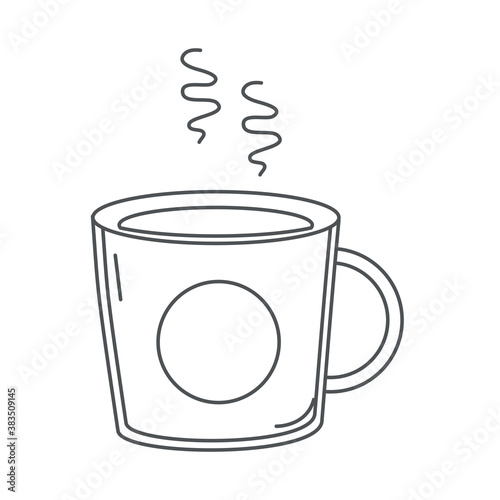 tea, hot teacup beverage health line icon style
