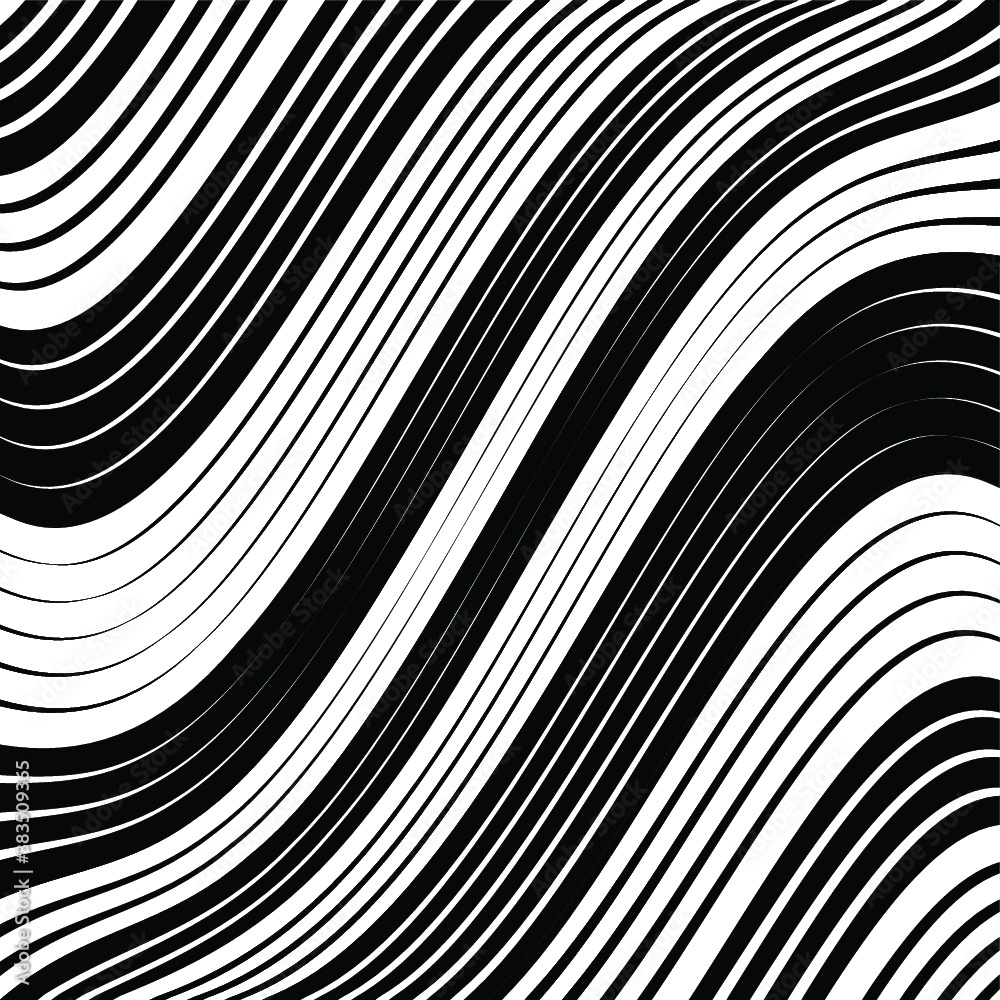 Abstract warped Diagonal Striped Background . Vector curved twisted slanting, waved lines texture
Abstract warped Diagonal Striped Background . Vector curved twisted slanting, waved lines texture